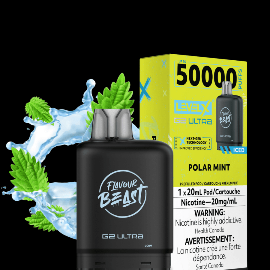 Level X G2 Ultra Flavour Beast Pod 50k-Polar Mint Iced Okotoks Vape SuperStore Okotoks Alberta