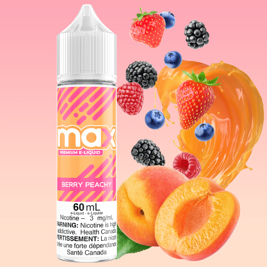 Max E-Liquid - Berry Peachy Okotoks Vape SuperStore Okotoks Alberta