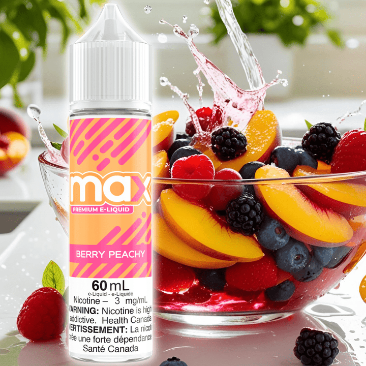 Max E-Liquid - Berry Peachy Okotoks Vape SuperStore Okotoks Alberta