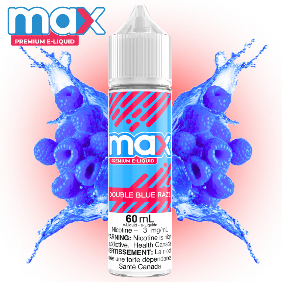 Max E-Liquid - Double Blue Razz 3mg Okotoks Vape SuperStore Okotoks Alberta