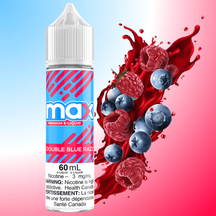 Max E-Liquid - Double Blue Razz Okotoks Vape SuperStore Okotoks Alberta