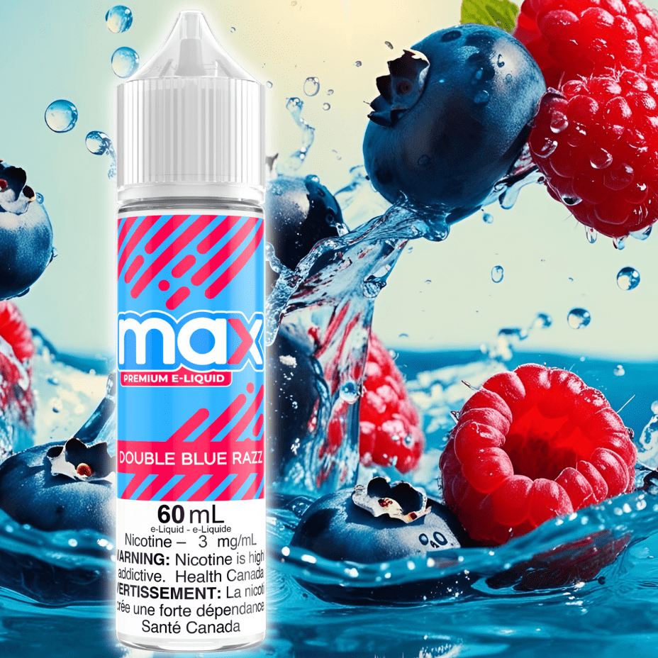 Max E-Liquid - Double Blue Razz Okotoks Vape SuperStore Okotoks Alberta