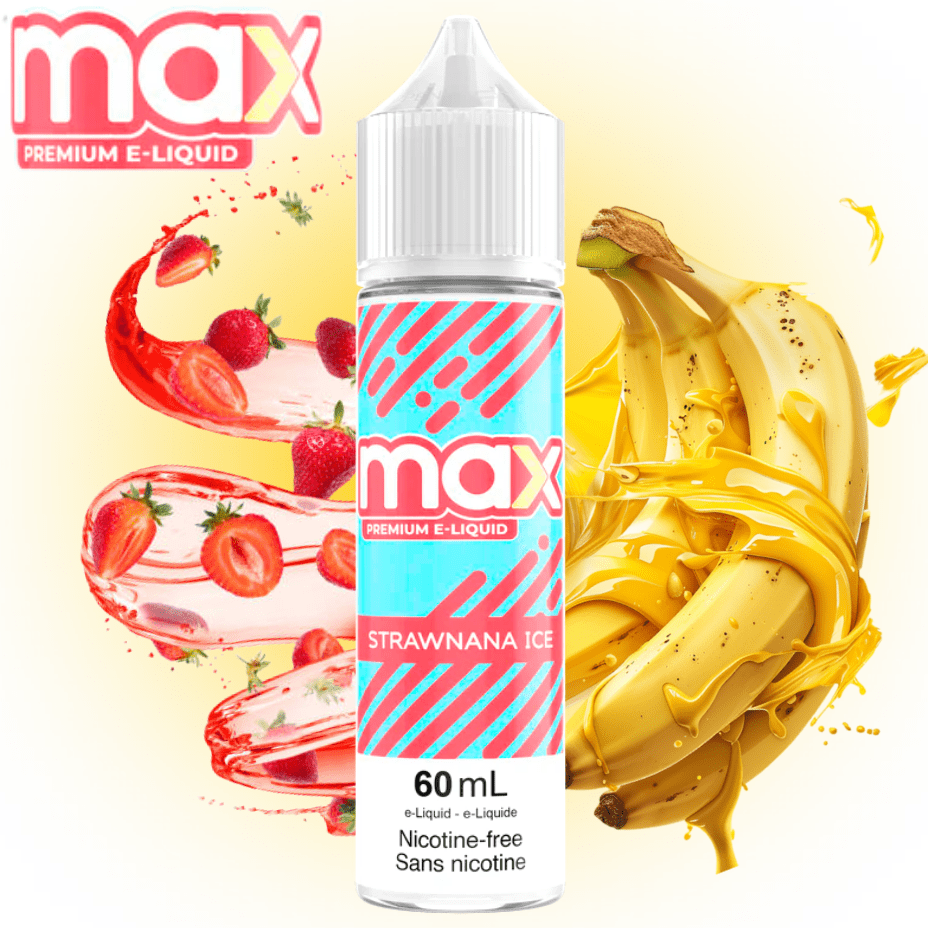 Max E-Liquid - Strawnana Ice 3mg Okotoks Vape SuperStore Okotoks Alberta