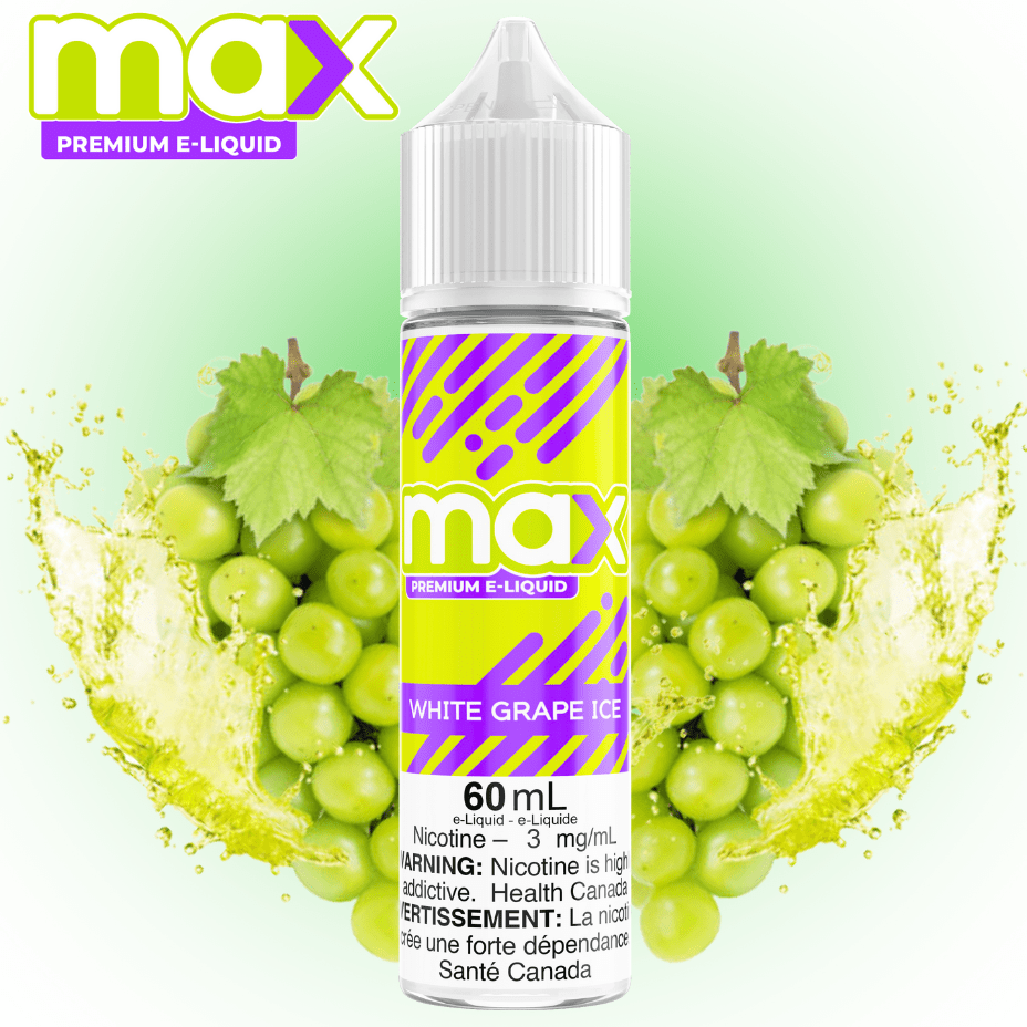 Max E-Liquid - White Grape Ice Okotoks Vape SuperStore Okotoks Alberta