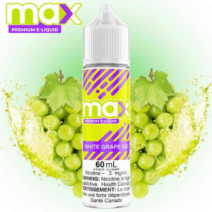 Max E-Liquid - White Grape Ice Okotoks Vape SuperStore Okotoks Alberta