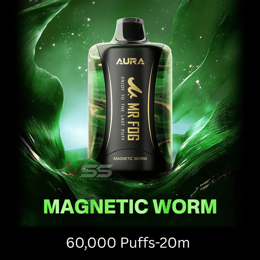 Mr Fog Aura 60k Disposable Vape - Magnetic Worm Okotoks Vape SuperStore Okotoks Alberta