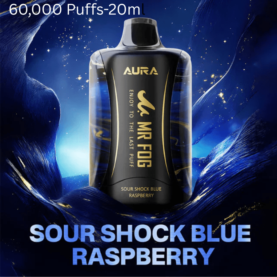 Mr Fog Aura 60k Disposable Vape - Sour Shock Blue Raspberry Okotoks Vape SuperStore Okotoks Alberta