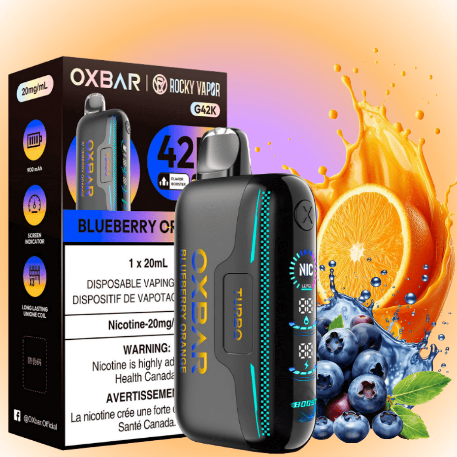 Oxbar G42k Disposable Vape-Blueberry Orange 20mg / 42000 Puffs Okotoks Vape SuperStore Okotoks Alberta
