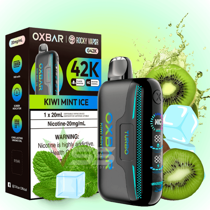 Oxbar G42k Disposable Vape-Kiwi Mint Ice 20mg / 42000 Puffs Okotoks Vape SuperStore Okotoks Alberta