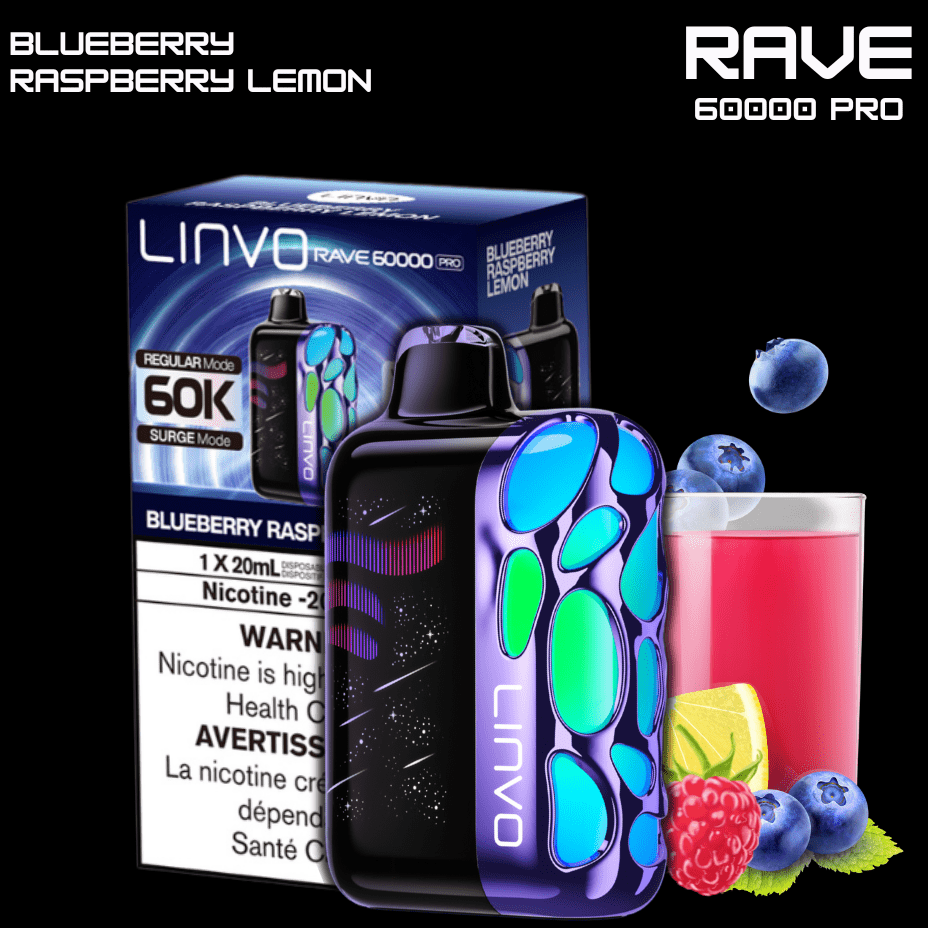 Oxbar Linvo Rave 60k Disposable Vape-Blueberry Raspberry Okotoks Vape SuperStore Okotoks Alberta