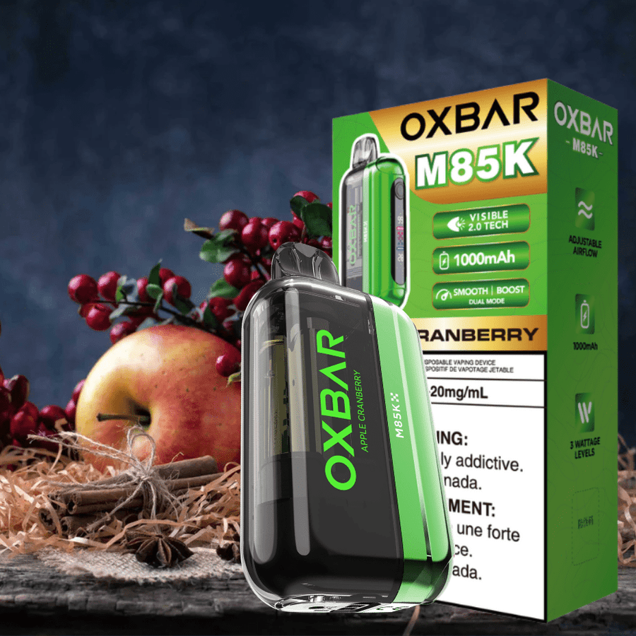 Oxbar M85K Disposable Vape - Apple Cranberry 20mg / 85000 Puffs Okotoks Vape SuperStore Okotoks Alberta
