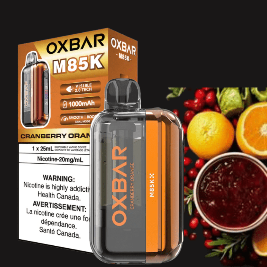 Oxbar M85K Disposable Vape - Cranberry Orange 20mg / 85000 Puffs Okotoks Vape SuperStore Okotoks Alberta