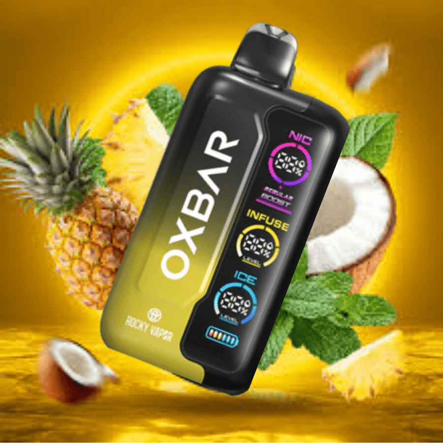 Oxbar Tri-Fusion 45k Disposable Vape-Pineapple Coconut Ice 45000 Puffs / 20mg Okotoks Vape SuperStore Okotoks Alberta
