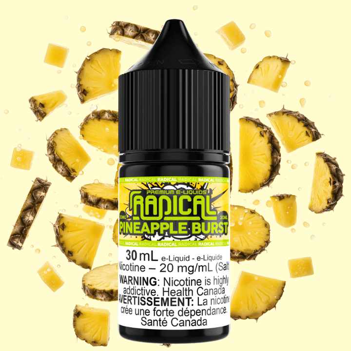 Pineapple Burst Salt Nic by Radical E-liquid Okotoks Vape SuperStore Okotoks Alberta