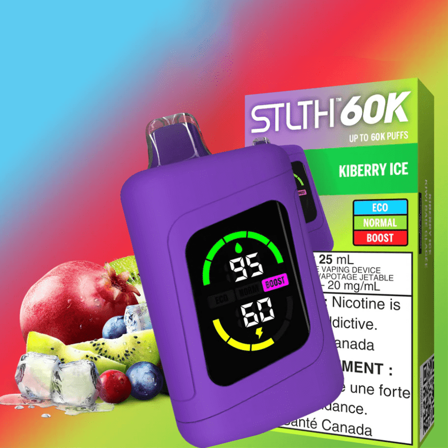 STLTH 60k Disposable Vape-Kiberry Ice Okotoks Vape SuperStore Okotoks Alberta