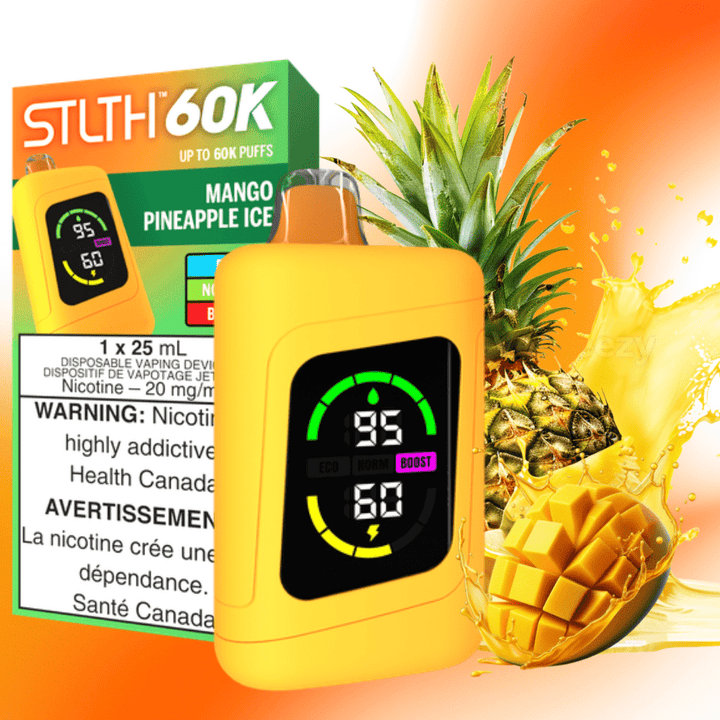 STLTH 60K Disposable Vape-Mango Pineapple Ice 20mg / 60000 Puffs Okotoks Vape SuperStore Okotoks Alberta