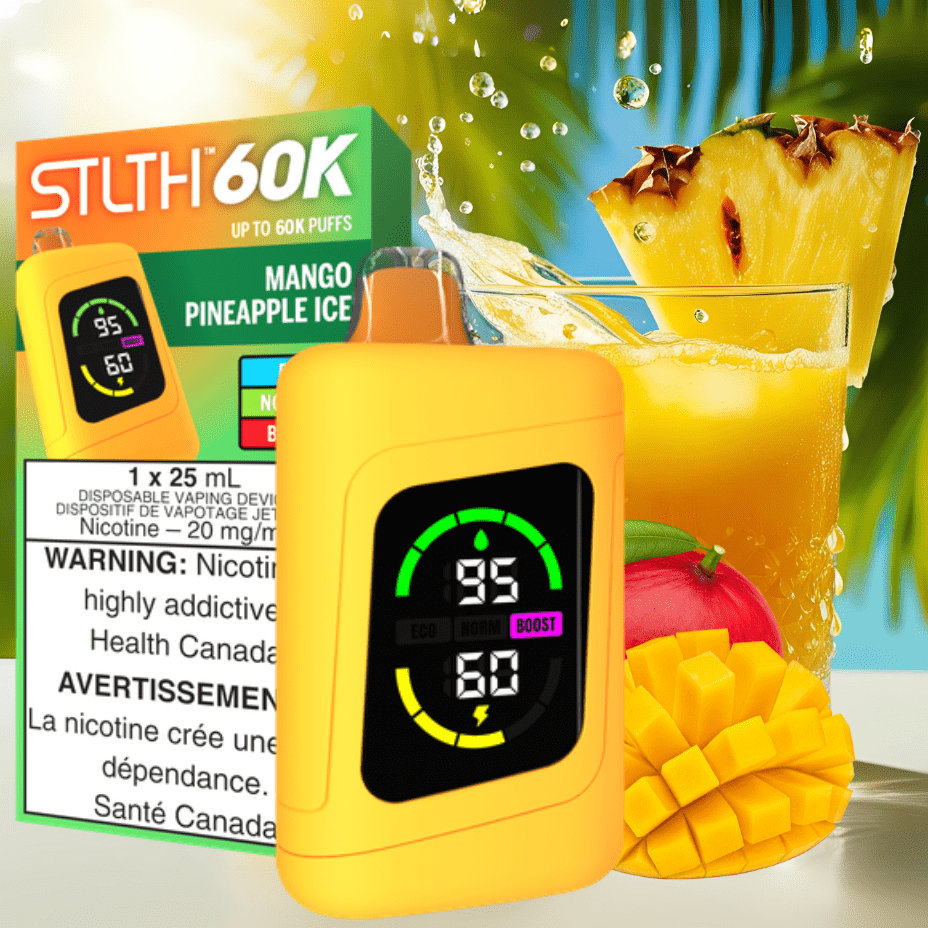 STLTH 60K Disposable Vape-Mango Pineapple Ice 20mg / 60000 Puffs Okotoks Vape SuperStore Okotoks Alberta