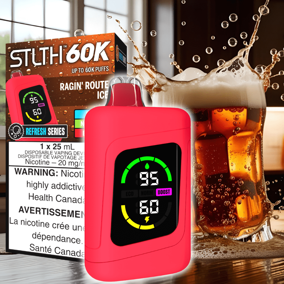 STLTH 60K Disposable Vape REFRESH-Ragin' Route Ice 20mg / 60000 Puffs Okotoks Vape SuperStore Okotoks Alberta