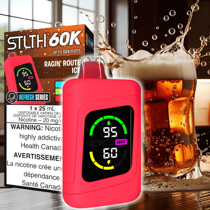 STLTH 60K Disposable Vape REFRESH-Ragin' Route Ice 20mg / 60000 Puffs Okotoks Vape SuperStore Okotoks Alberta