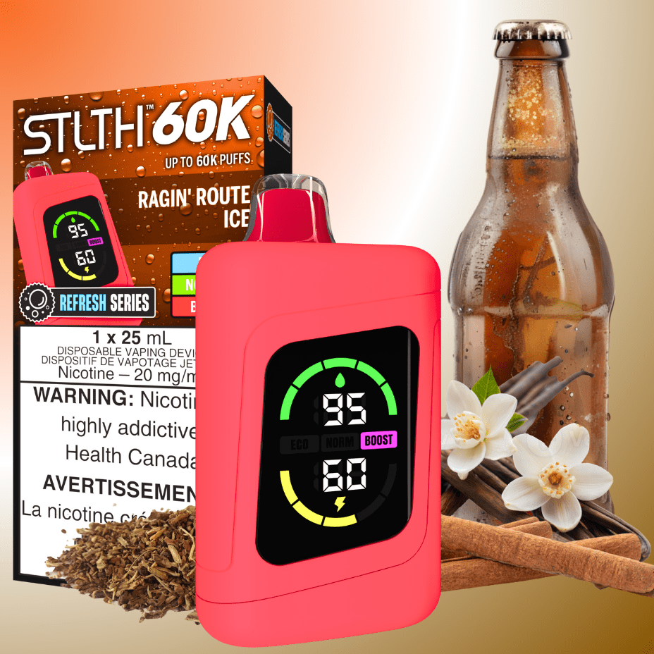 STLTH 60K Disposable Vape REFRESH-Ragin' Route Ice 20mg / 60000 Puffs Okotoks Vape SuperStore Okotoks Alberta