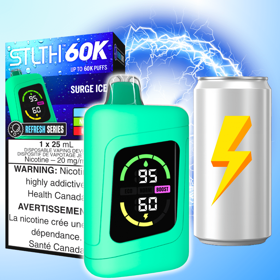 STLTH 60K Disposable Vape REFRESH-Surge Ice 20mg / 60000 Puffs Okotoks Vape SuperStore Okotoks Alberta