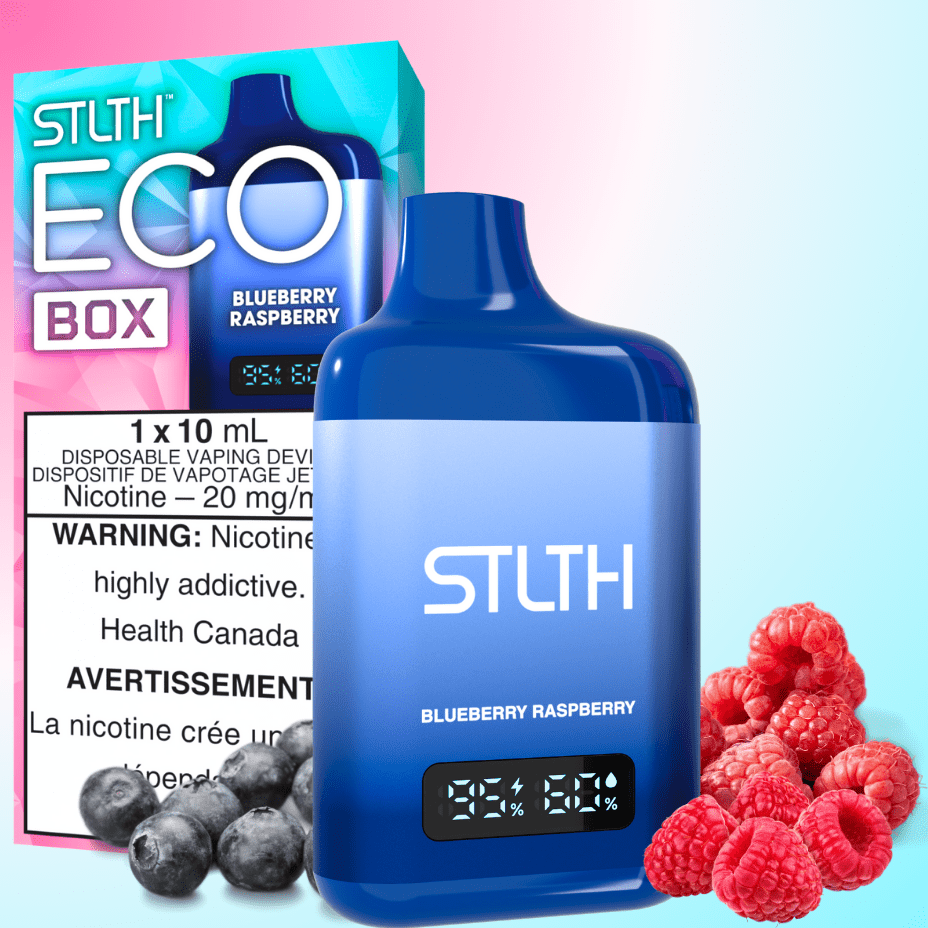 STLTH Eco Box Disposable Vape - Blueberry Raspberry 10mL / 20mg Okotoks Vape SuperStore Okotoks Alberta