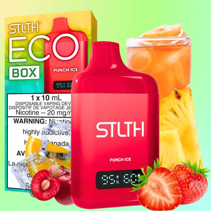 STLTH Eco Box Disposable Vape - Punch Ice 10ml / 20mg Okotoks Vape SuperStore Okotoks Alberta
