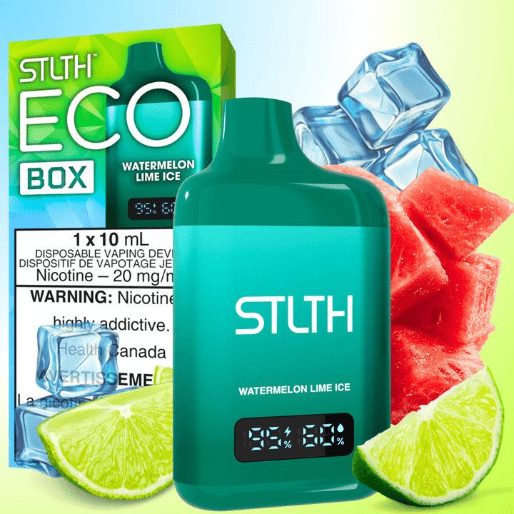 STLTH Eco Box Disposable Vape - Watermelon Lime Ice 10ml / 20mg Okotoks Vape SuperStore Okotoks Alberta