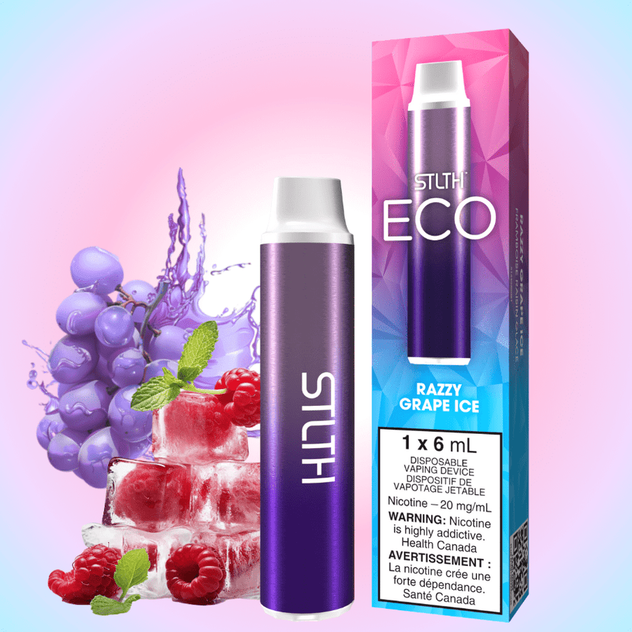STLTH Eco Disposable Vape - Razzy Grape Ice 20mg Okotoks Vape SuperStore Okotoks Alberta