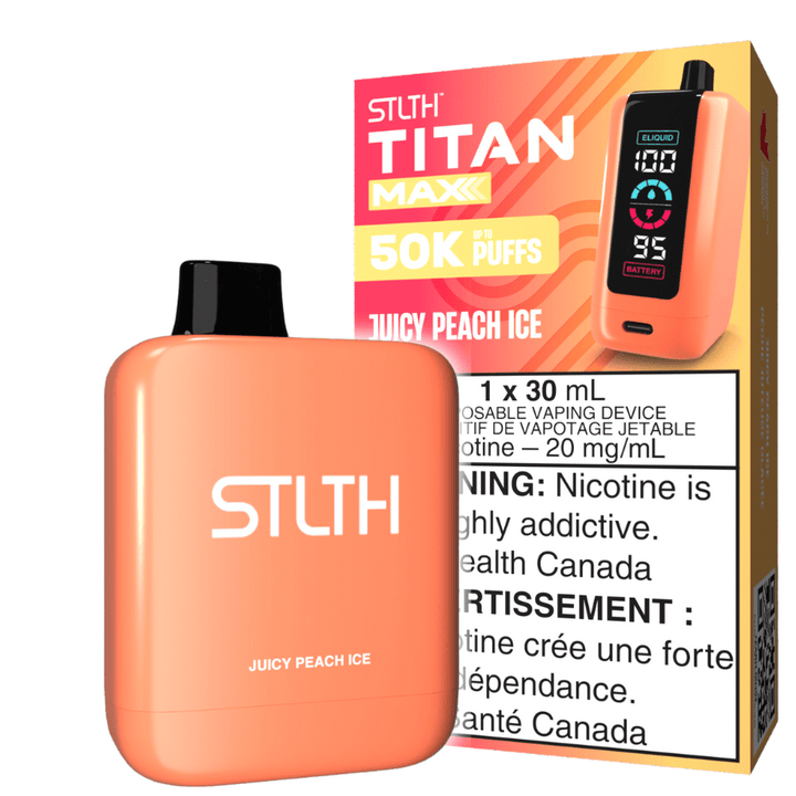 STLTH Titan Max 50k Disposable Vape-Juicy Peach Ice 50000 Puffs Okotoks Vape SuperStore Okotoks Alberta