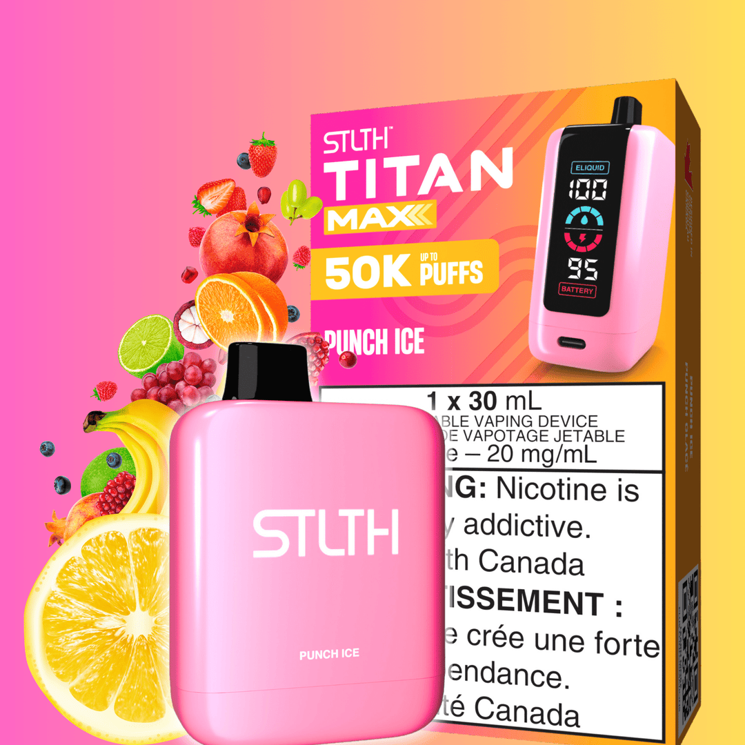 STLTH Titan Max 50k Disposable Vape-Punch Ice 50000 Puffs Okotoks Vape SuperStore Okotoks Alberta