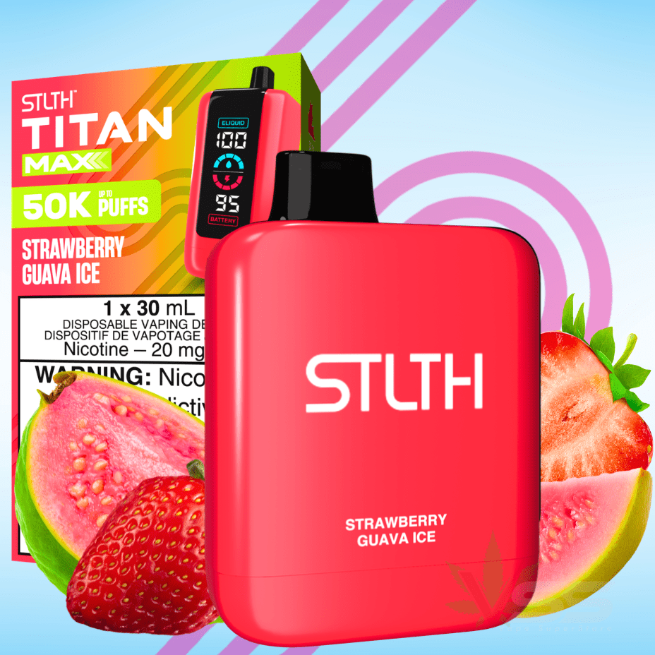 STLTH Titan Max 50K Disposable Vape-Strawberry Guava Ice 50000 Puffs / 20mg Okotoks Vape SuperStore Okotoks Alberta