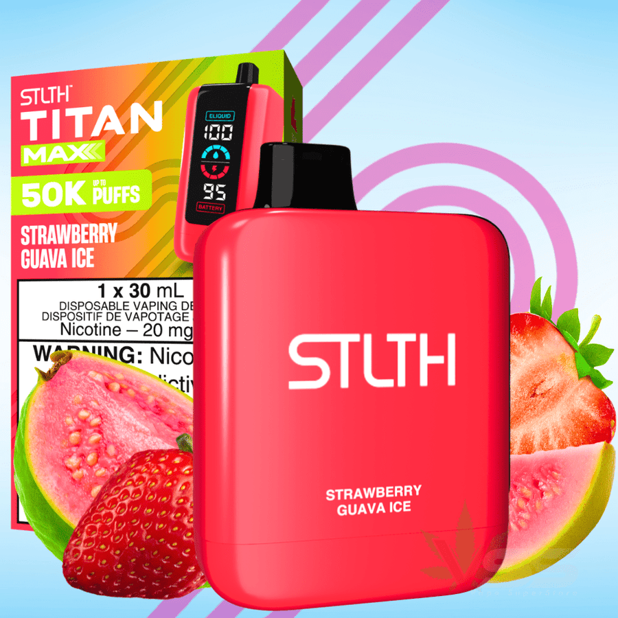 STLTH Titan Max 50K Disposable Vape-Strawberry Guava Ice 50000 Puffs / 20mg Okotoks Vape SuperStore Okotoks Alberta