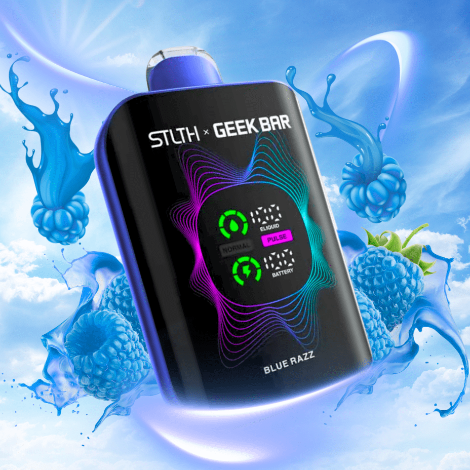 STLTH x Geek Bar 80K Disposable Vape-Blue Razz 20mg / 80000 Puffs Okotoks Vape SuperStore Okotoks Alberta