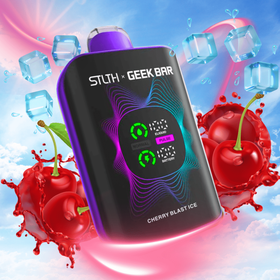 STLTH x Geek Bar 80K Disposable Vape-Cherry Blast Ice 20mg / 80000 Puffs Okotoks Vape SuperStore Okotoks Alberta