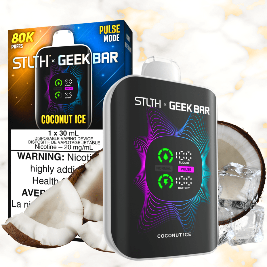 STLTH x Geek Bar 80K Disposable Vape-Coconut Ice 20mg / 80000 Puffs Okotoks Vape SuperStore Okotoks Alberta
