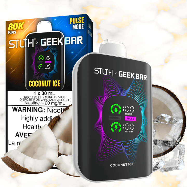 STLTH x Geek Bar 80K Disposable Vape-Coconut Ice 20mg / 80000 Puffs Okotoks Vape SuperStore Okotoks Alberta