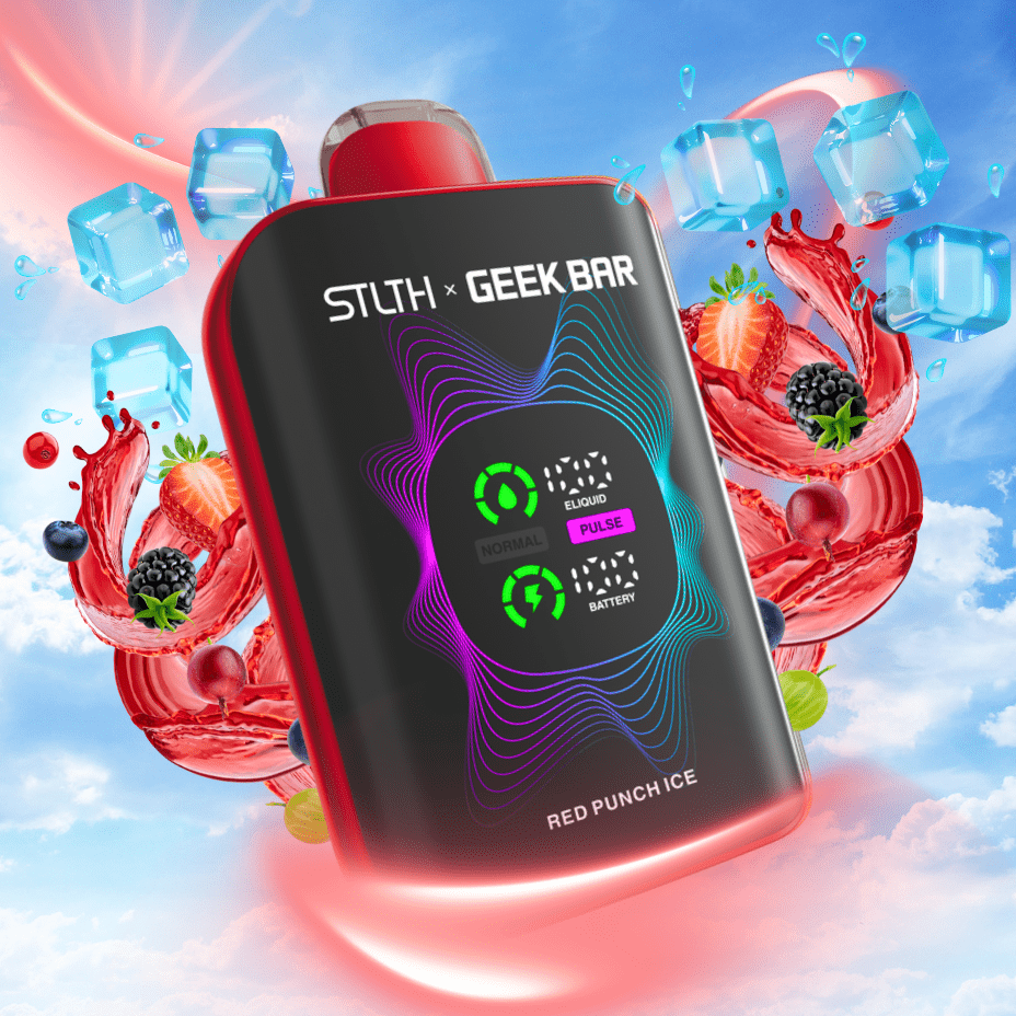 STLTH x Geek Bar 80K Disposable Vape-Red Punch Ice 20mg / 80000 Puffs Okotoks Vape SuperStore Okotoks Alberta