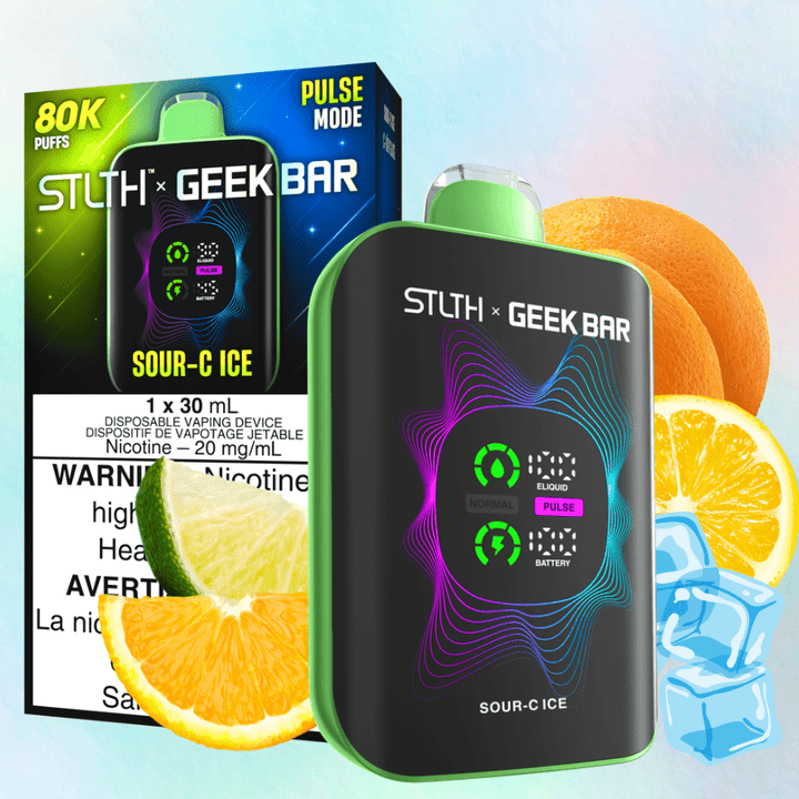 STLTH x Geek Bar 80K Disposable Vape-Sour C Ice 20mg / 80000 Puffs Okotoks Vape SuperStore Okotoks Alberta