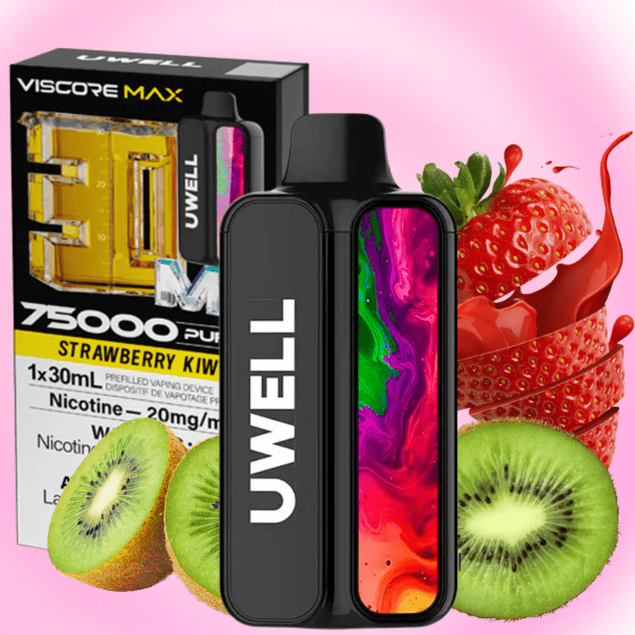 UWELL Viscore Max 75K Disposable Vape - Strawberry Kiwi 20mg / 75000 Puffs Okotoks Vape SuperStore Okotoks Alberta