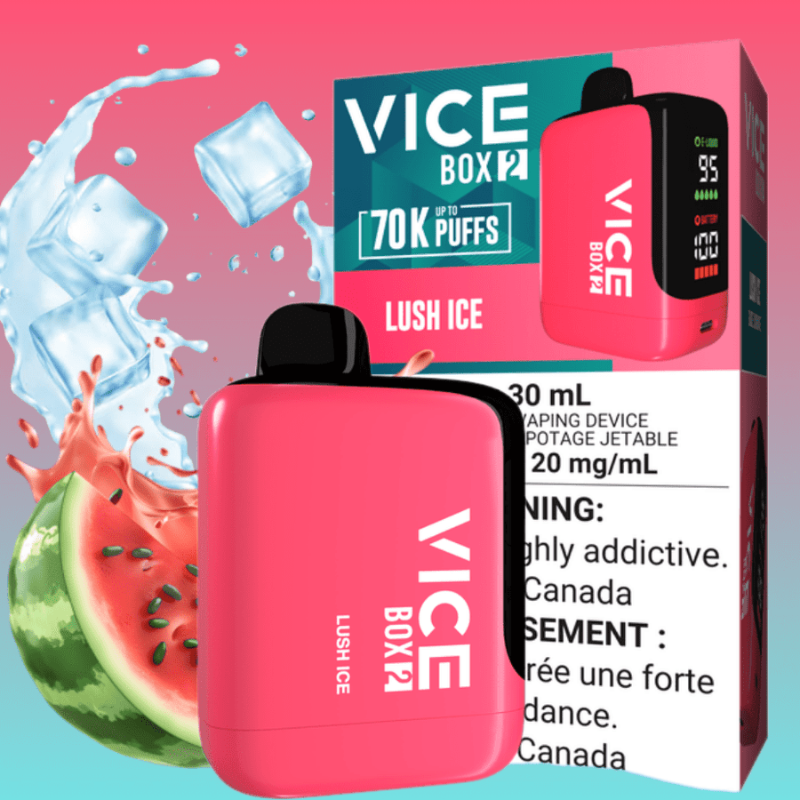 Vice Box 2 70k Disposable Vape - Lush Ice 70K / 20mg/mL Okotoks Vape SuperStore Okotoks Alberta