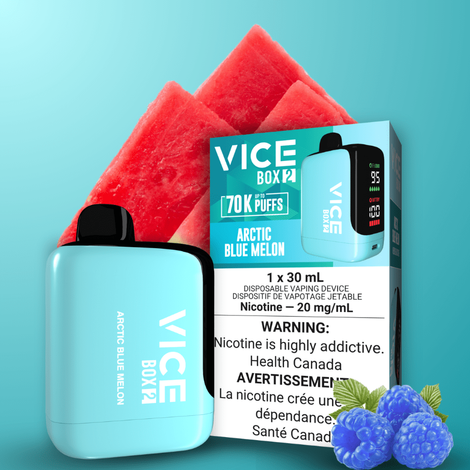 Vice Box 2 Disposable Vape-Arctic Blue Melon Okotoks Vape SuperStore Okotoks Alberta