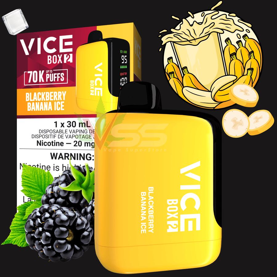 Vice Box 2 Disposable Vape-Blackberry Banana Ice Okotoks Vape SuperStore Okotoks Alberta