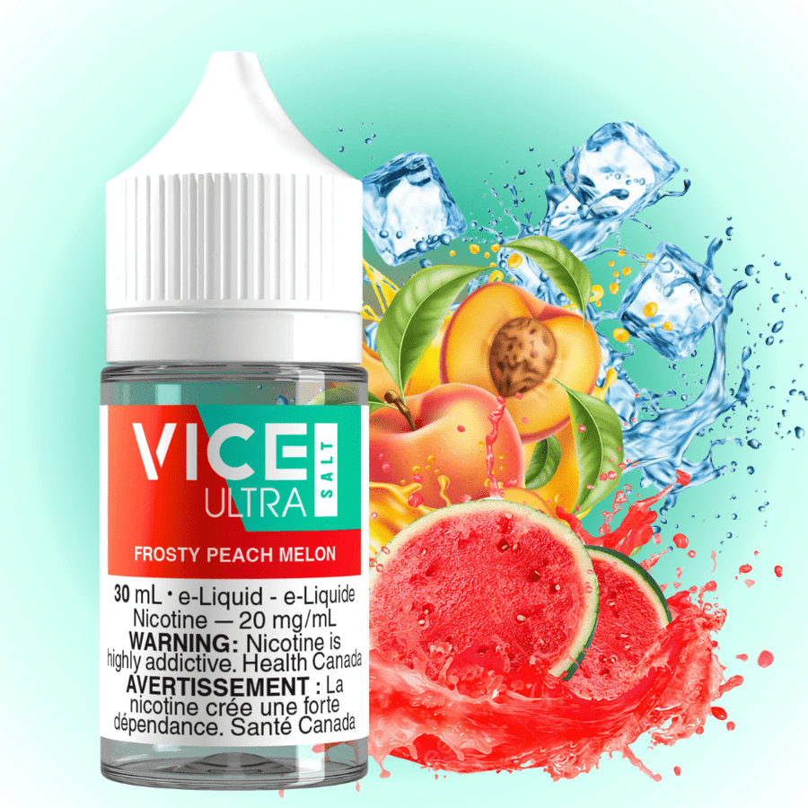 Vice Ultra Salt - Frosty Peach Melon 20mg Okotoks Vape SuperStore Okotoks Alberta