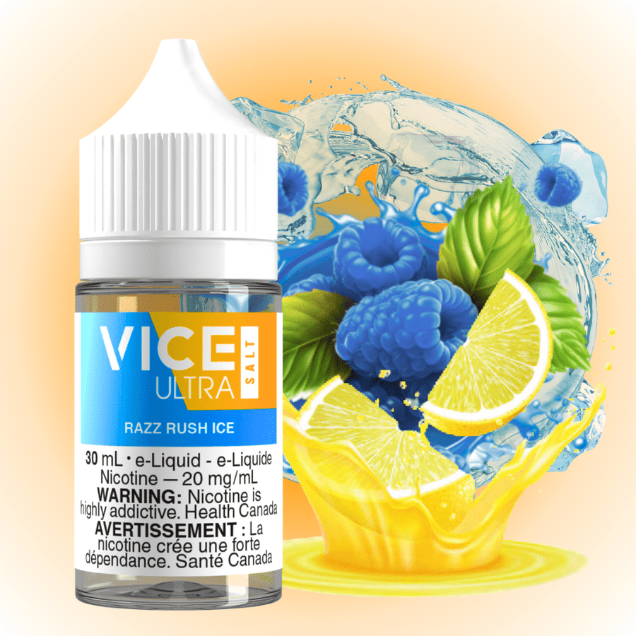 Vice Ultra Salt - Razz Rush Ice 20mg Okotoks Vape SuperStore Okotoks Alberta