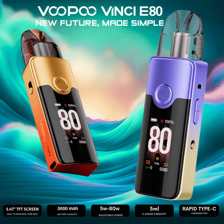 VooPoo Vinci E80 Pod Kit - 3000mAh Okotoks Vape SuperStore Okotoks Alberta