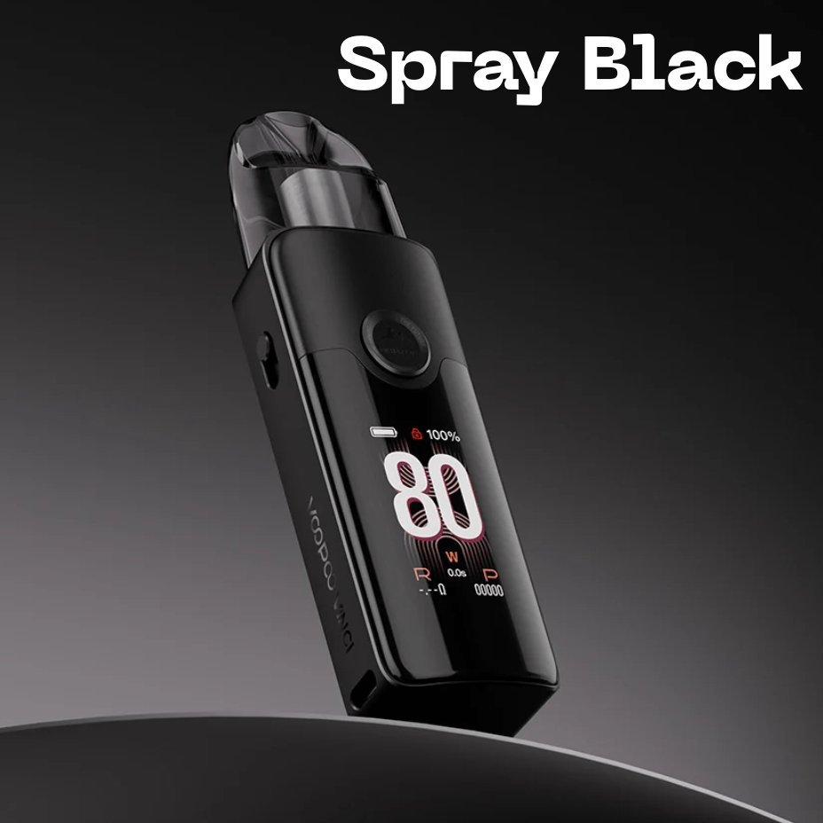VooPoo Vinci E80 Pod Kit - 3000mAh Spray Black Okotoks Vape SuperStore Okotoks Alberta