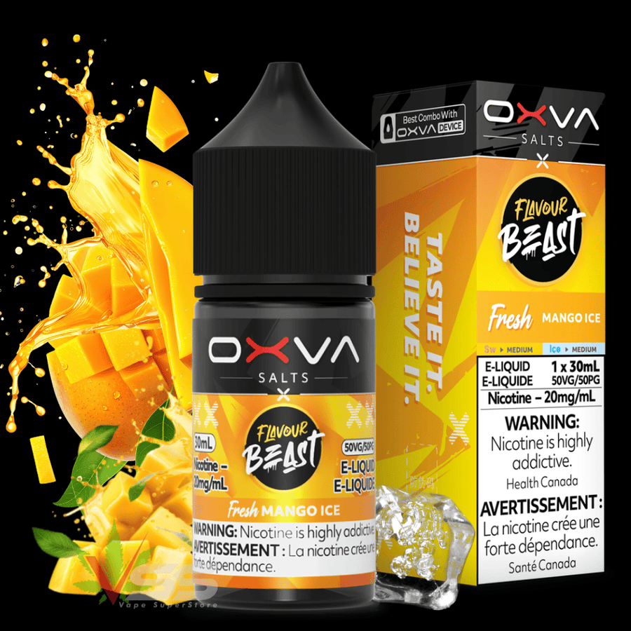 Flavour Beast x OXVA E-Liquid - Fresh Mango Ice 30mL / 20mg Okotoks Vape SuperStore Alberta Canada