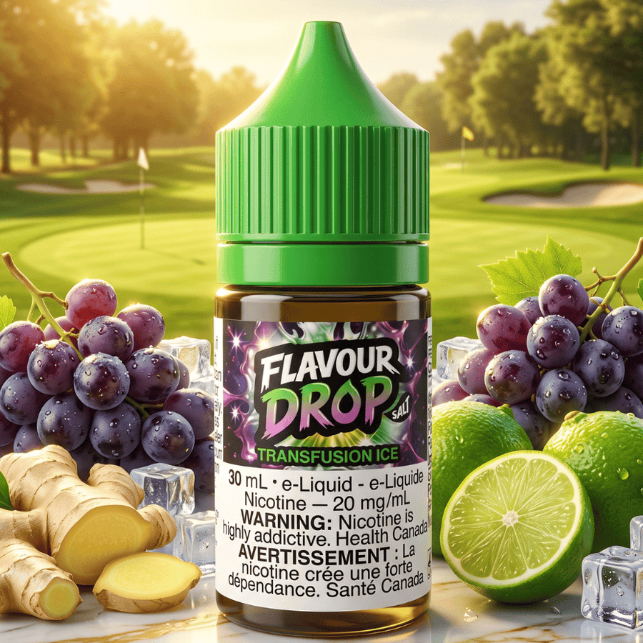 Flavour Drop Salts - Transfusion Ice 30mL / 20mg Okotoks Vape SuperStore Alberta Canada