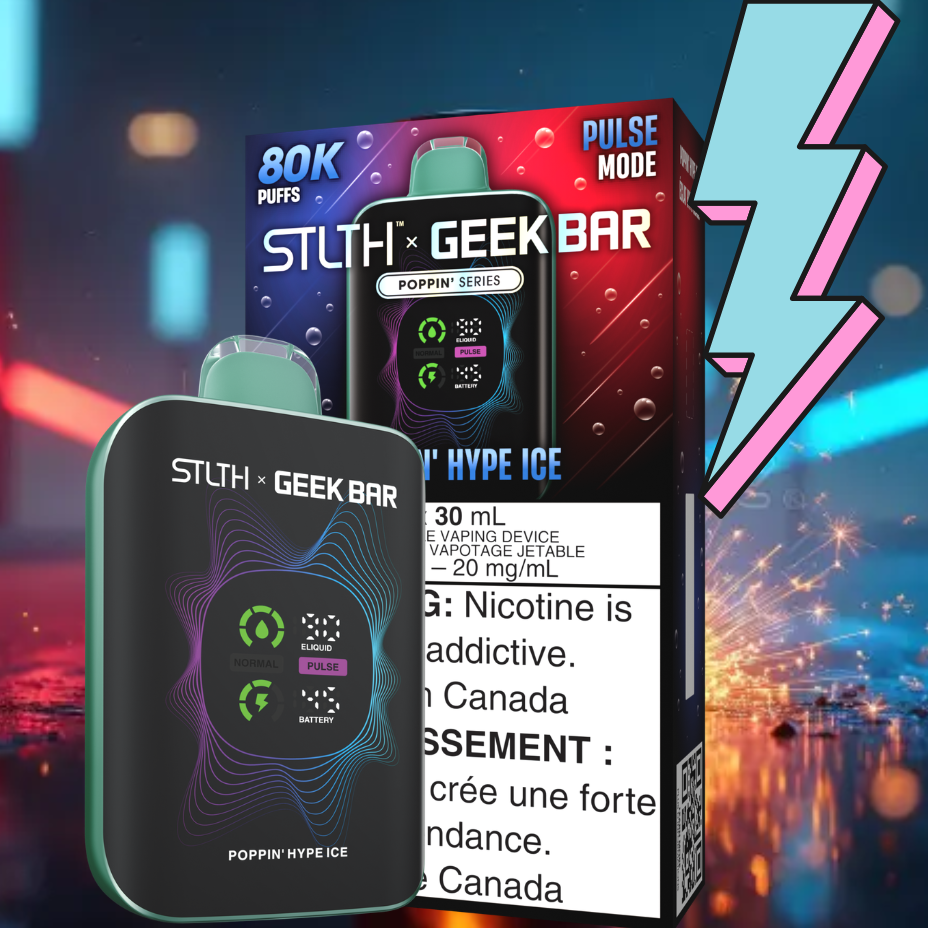 STLTH x Geek Bar 80K Disposable Vape - Poppin' Hype Ice 80000 Puffs / 20mg Okotoks Vape SuperStore Okotoks Alberta